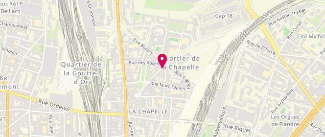 Plan de Artisan Boulanger, 24 Rue de l'Évangile, 75018 Paris