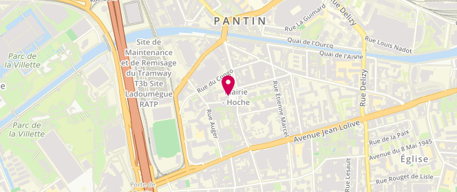 Plan de Ernest & Valentin, 37 Rue Hoche, 93500 Pantin