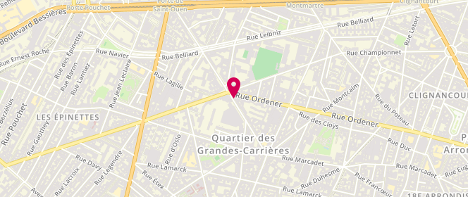Plan de KEBDI Ammar, 207 Rue Ordener, 75018 Paris