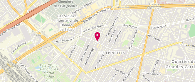 Plan de Le Fournil des Epinettes, 72 Rue de la Jonquière, 75017 Paris