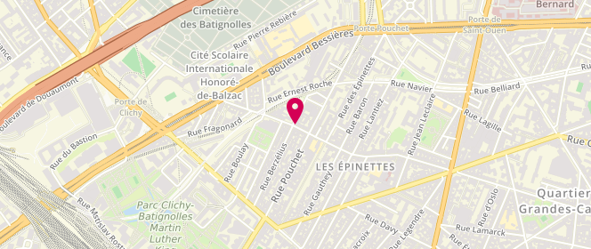 Plan de JOUSSET Cédric, 80 Rue de la Jonquiere, 75017 Paris
