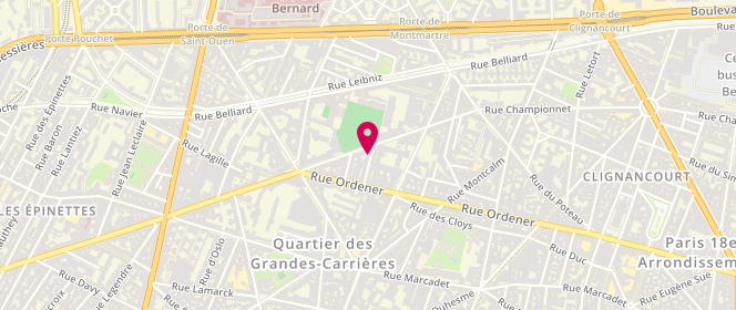 Plan de L'Atelier Sando, 169 Rue Championnet, 75018 Paris