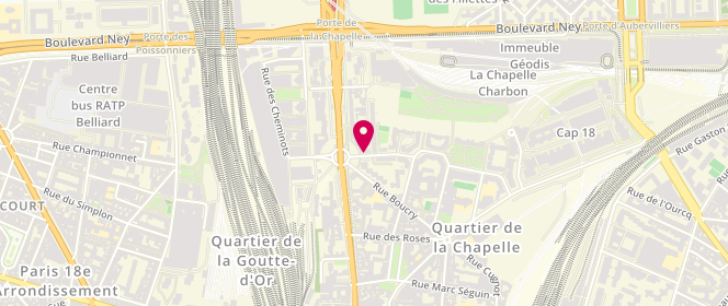 Plan de Am Delices, 28 Rue Raymond Queneau, 75018 Paris