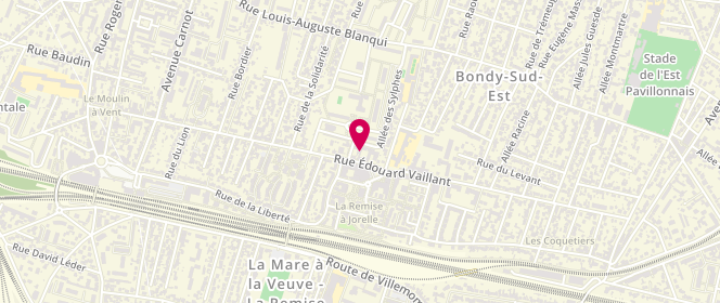 Plan de La Framboise, 121 Rue Edouard Vaillant, 93140 Bondy