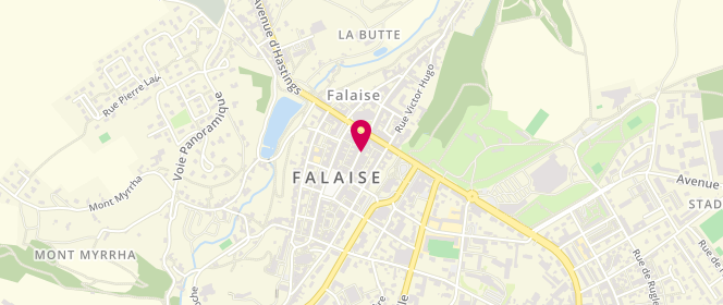 Plan de Aux Armes de Falaise, 11 Rue de la Pelleterie, 14700 Falaise