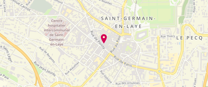 Plan de La Gerbe d'Or, 8 Rue de Poissy, 78100 Saint-Germain-en-Laye