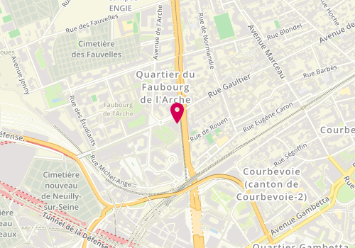 Plan de Boulangerie Faubourg de l'Arche, 47 Boulevard de la Mission Marchand, 92400 Courbevoie