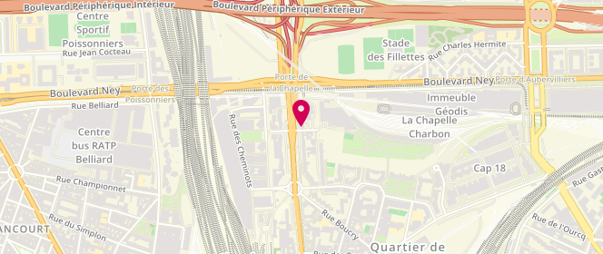 Plan de Dthm, 94 Rue de la Chapelle, 75018 Paris