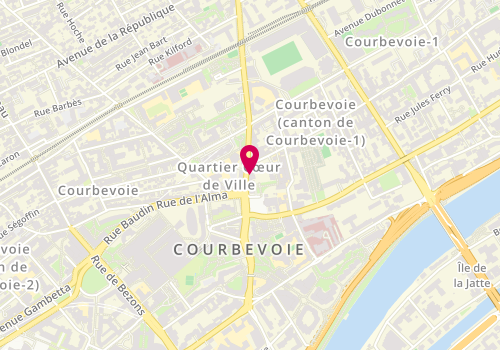 Plan de L'Instant Gourmand, 10 Rue de Colombes, 92400 Courbevoie