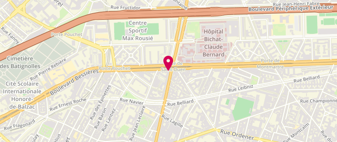 Plan de La Panetière, 151 avenue de Saint-Ouen, 75017 Paris