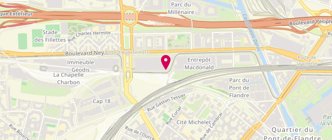 Plan de Boulangerie du Boulevard Macdonald, 66 Rue Cesaria Evora, 75019 Paris