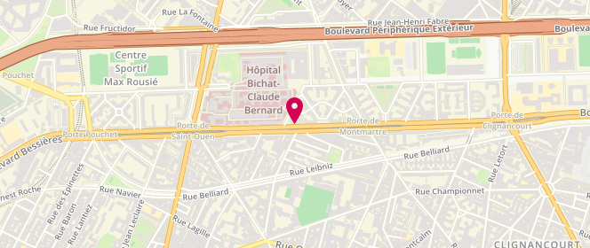 Plan de Al Baraka, 164 Boulevard Ney, 75018 Paris