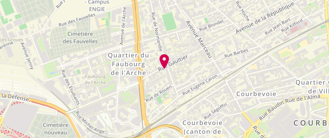 Plan de Boulangerie Maison TLILI, 30 Rue Gaultier, 92400 Courbevoie