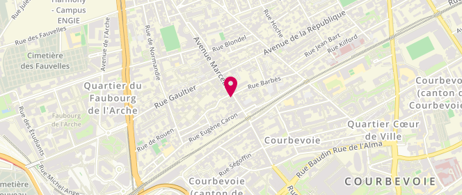 Plan de Maison Trouart, 19 avenue Marceau, 92400 Courbevoie