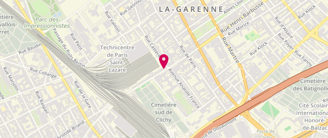 Plan de Boulangerie la Gazelle, 27 Rue Henri Barbusse, 92110 Clichy