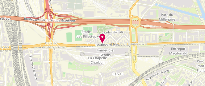 Plan de Mrabet, 38 Boulevard Ney, 75018 Paris