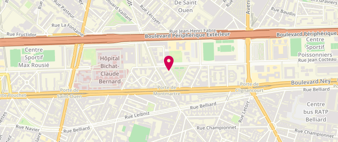 Plan de Le Palmier, 3 Rue Marcel Sembat, 75018 Paris