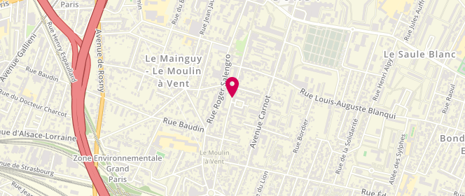 Plan de O Petit Petrin, 93 avenue de la République, 93140 Bondy