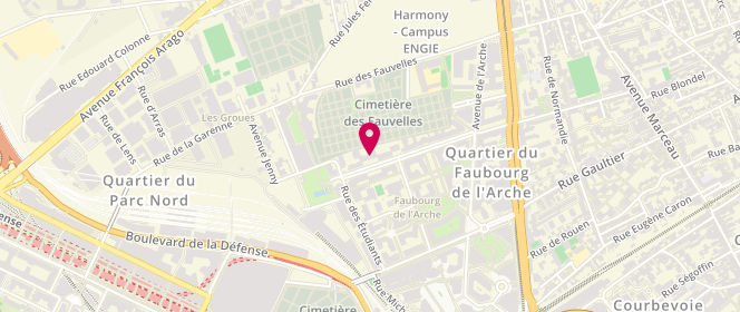 Plan de Papatissier, 25 avenue Puvis de Chavannes, 92400 Courbevoie