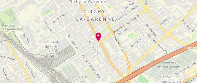 Plan de Les 3 Petits Gourmands, 47 Boulevard Jean Jaures, 92110 Clichy