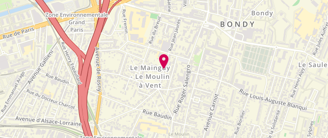 Plan de Boulangerie de la Poste, 43 Rue Jean Jaurès, 93140 Bondy