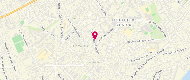 Plan de Les Douceurs de Chatou, 96 Route de Maisons, 78400 Chatou
