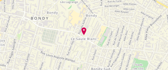 Plan de La Petite Sarthoise, 1 place Nicole Neuburger, 93140 Bondy