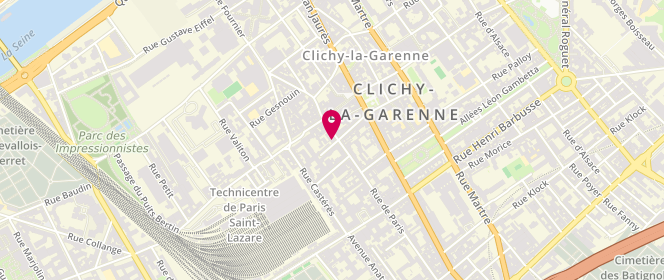 Plan de SARL Boulangerie Rouin, 95 Rue de Paris, 92110 Clichy