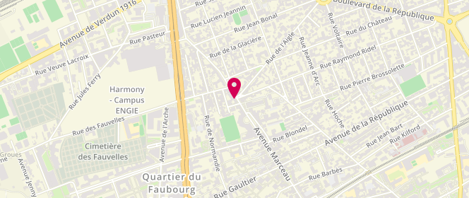 Plan de Boulangerie la tradition, 91 avenue Marceau, 92400 Courbevoie