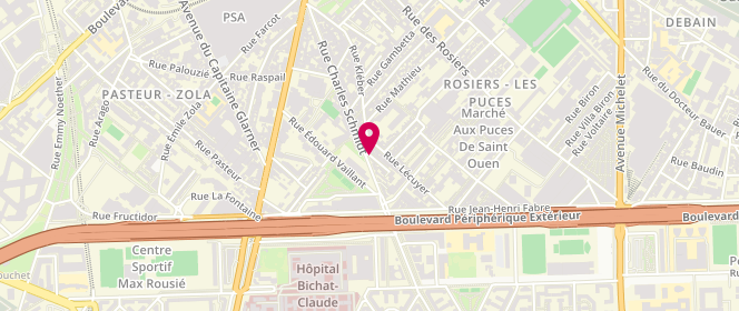 Plan de La baguette de Saint-Ouen, 51 Rue Kléber, 93400 Saint-Ouen-sur-Seine