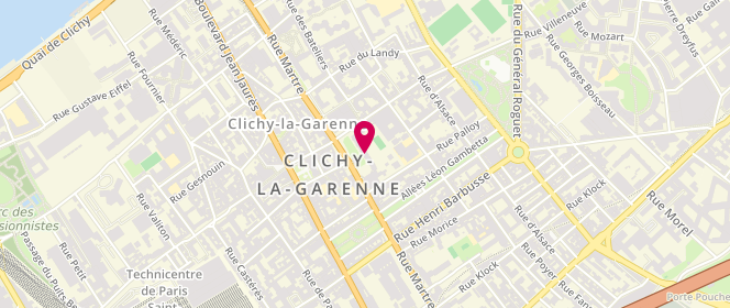 Plan de Le Fournil de Paris Clichy, 80 Rue Martre, 92110 Clichy