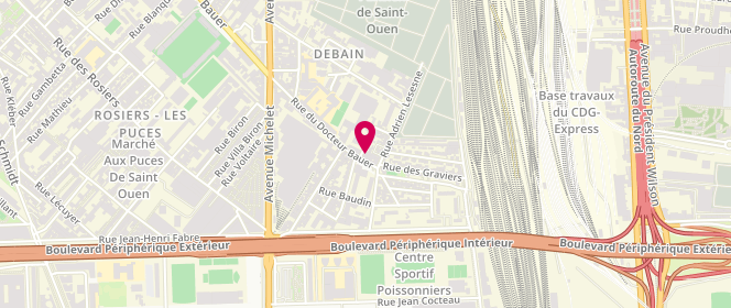 Plan de Boulangerie de la Paix, 163 Rue du Dr Bauer, 93400 Saint-Ouen-sur-Seine