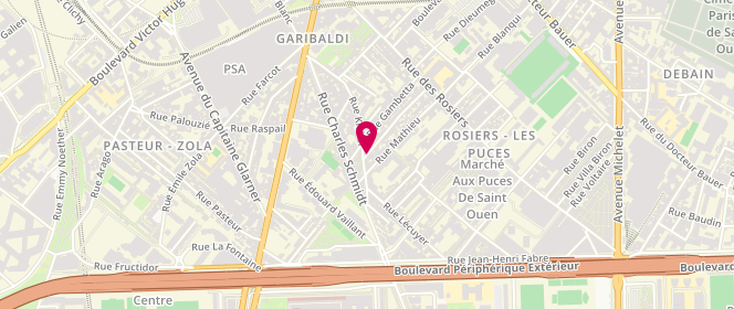 Plan de Boulangerie des Puces, 49 Rue Eugène Lumeau, 93400 Saint Ouen