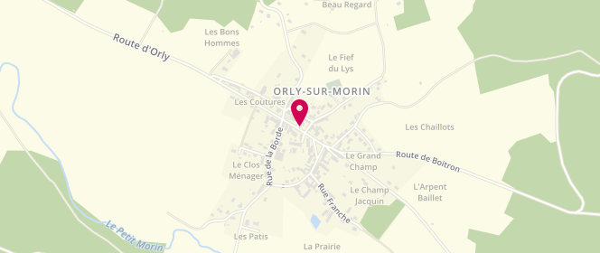 Plan de FOURRIER Joël, 65 Rue de l'Hêtre, 77750 Orly-sur-Morin