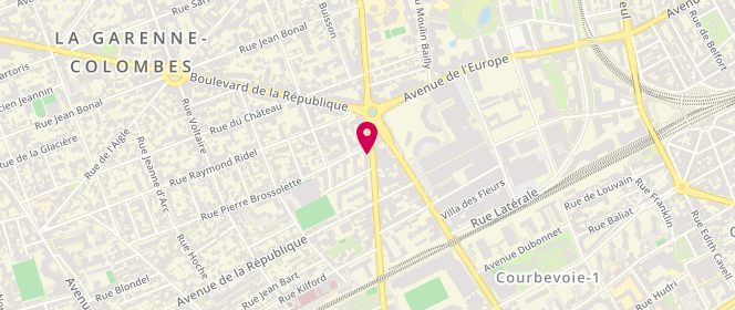 Plan de L'Atelier des Pains & Co, 109 Rue Colombes, 92400 Courbevoie