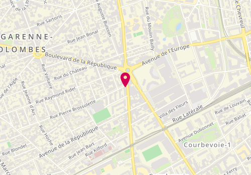 Plan de Les Bichons, 109 Rue de Colombes, 92400 Courbevoie