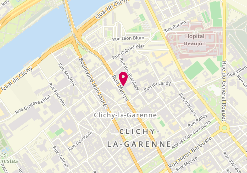Plan de Les Gourmandises de Martre, 112 Rue Martre, 92110 Clichy
