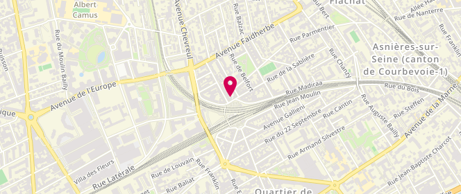 Plan de La Boulangerie de la Gare Asnieres Sur Seine, 68 Rue de la Sablière, 92600 Asnières-sur-Seine