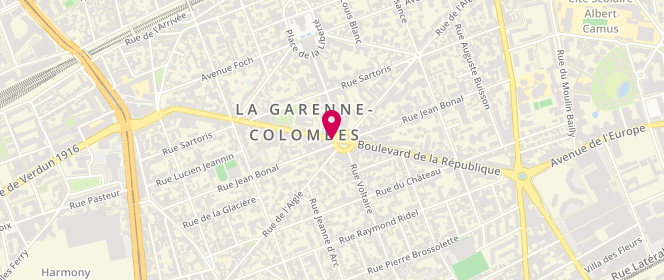 Plan de A&A MARS Les Délices de la Garenne, 6 Rond-Point du Souvenir Français, 92250 La Garenne-Colombes