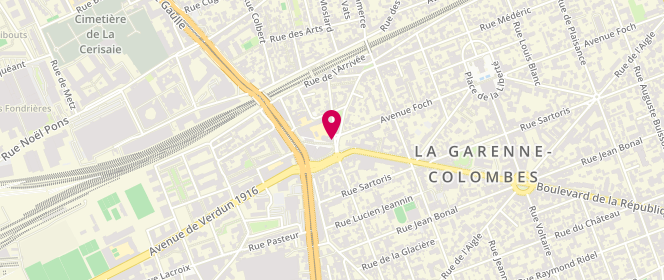 Plan de Tartes et Gourmandises, 104 Boulevard de la République, 92250 La Garenne-Colombes