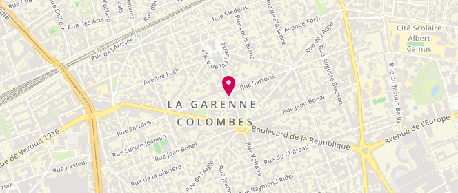 Plan de Lalos, 12 Rue Voltaire, 92250 La Garenne-Colombes
