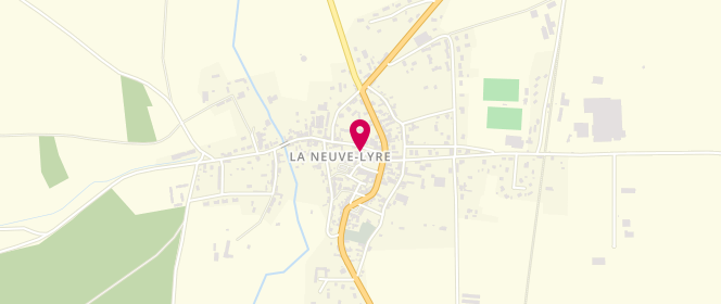 Plan de Boulangerie au Fournil du Donjon, 10 place de l'Église, 27330 La Neuve-Lyre