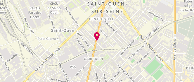 Plan de Boulangerie Aux Delices, 45 avenue Gabriel Péri, 93400 Saint-Ouen-sur-Seine