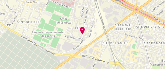 Plan de CHMILLA Lahoucine, 29 Bis Rue de l'Etoile, 93000 Bobigny