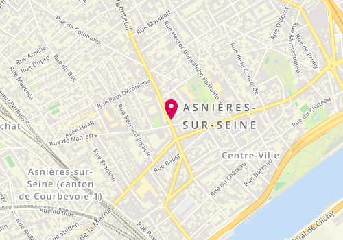 Plan de Boulangerie Madeleine, 12 avenue d'Argenteuil, 92600 Asnières-sur-Seine