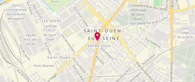 Plan de L'Audonienne, 12 avenue Gabriel Péri, 93400 Saint-Ouen-sur-Seine