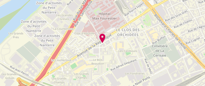 Plan de Baguette Eclair - Nanterre Hopital, 416 avenue de la République, 92000 Nanterre