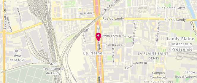 Plan de Le Fournil d'Antan, 123 Avenue Prés Wilson, 93200 Saint-Denis