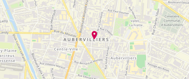 Plan de La Bonne Pâte, 1 Rue Moutier, 93300 Aubervilliers