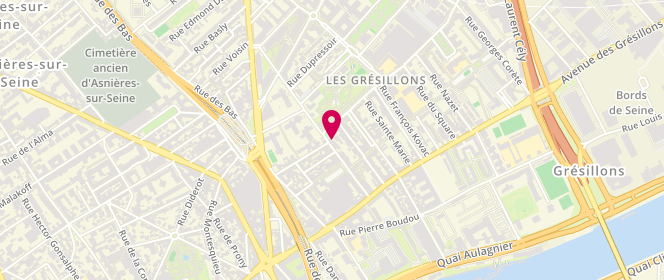 Plan de Ask Boulangerie, 33 Rue Louis Castel, 92230 Gennevilliers